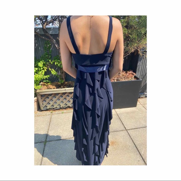 XSCAPE by Joanna Chen Navy Long Formal Dress - Picture 2 of 5